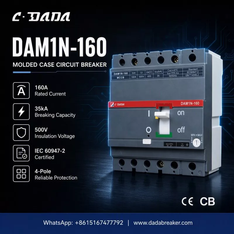 Präziser Schutz für industrielle Netzwerke: Der C·DADA DAM1N-160 MCCB